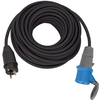 Brennenstuhl Brennenstuhl Camping-Stromkabel | CEE 7/7 - CEE 3-polig 230V/16A | 3x2,5mm² | IP44 | Schwarz | 25m
