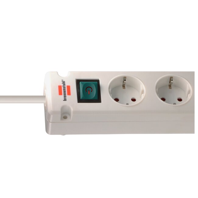 Brennenstuhl Bremounta Steckdosenleiste | 5 Steckplätze | 2x USB-C | Weiß | 3 m