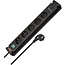 Brennenstuhl Bremounta Steckdosenleiste | 5 Steckplätze | 2x USB-C | Schwarz | 3 m