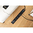 Brennenstuhl Bremounta Steckdosenleiste | 5 Steckplätze | 2x USB-C | Schwarz | 3 m