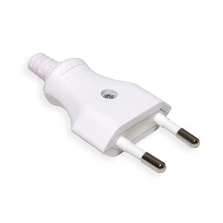 Bachmann Bachmann CEE 7/16 (m) ungeerd Stecker | Weiß | 3 Stück