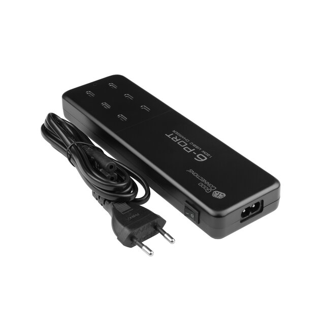 Good Connections USB-Ladegerät | 6x USB-C PD | 120W | Schwarz