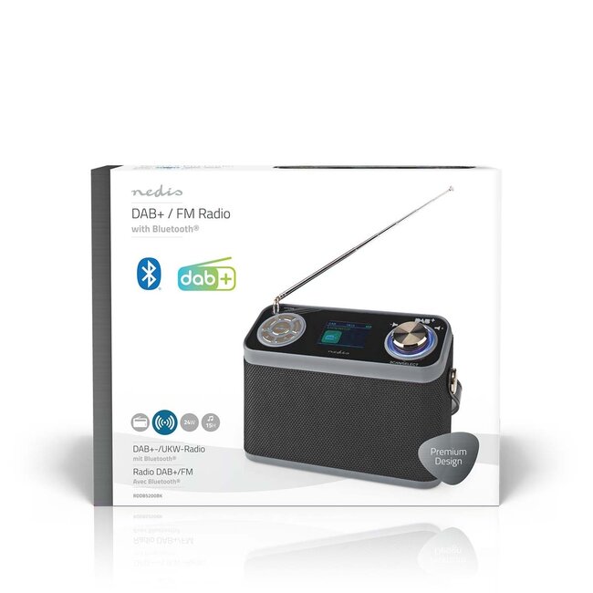 Nedis DAB+/FM Tischradio mit Bluetooth | 24W