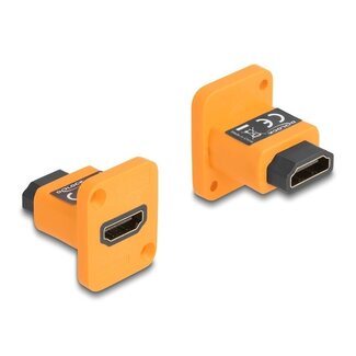 DeLOCK HDMI D-Typ Modul | HDMI 2.0 (4K 60Hz + HDR) | Kunststoff | Orange