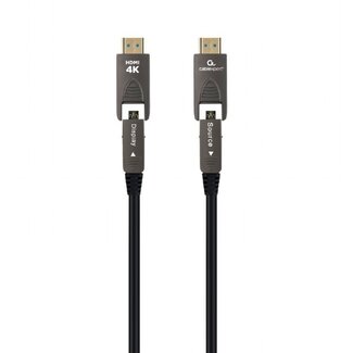 Cablexpert Cablexpert gepanzerte aktive HDMI-Glasfaserkabel (AOC) | Micro HDMI/HDMI | HDMI 2.0 (4K 60Hz + HDR) | 30 Meter