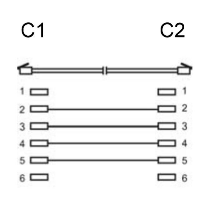 Nedis RJ11 Telefonkabel | Weiß | 5 Meter