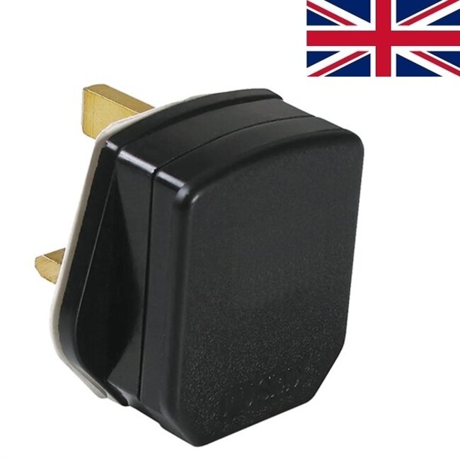 Bachmann BS 1363 geerd Steckdose UK Typ G schwarz