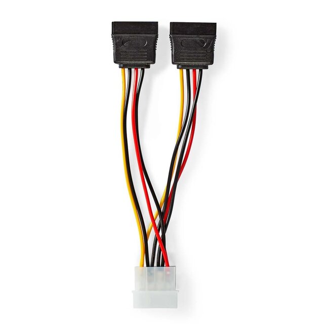 Nedis Molex (m) auf 2x SATA (w) Verteilerkabel | 0,15 m