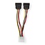 Nedis Molex (m) auf 2x SATA (w) Verteilerkabel | 0,15 m