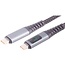 USB-C Kabel | USB 2.0 | PD 240W mit Ladeanzeige | Aluminium/Nylon | 1 Meter