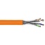 SFTP CAT7a Netzwerkkabel | Massivleiter | AWG23 | LSZH | Orange | 50 Meter