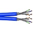 SFTP CAT7a+ Duplex Netzwerkkabel | Massivleiter | AWG22 | LSZH | Blau | 50 Meter
