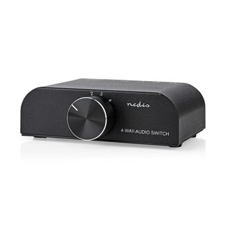 Nedis Nedis Tulpen Stereo Audio Umschalter | 4 auf 1 | Metall