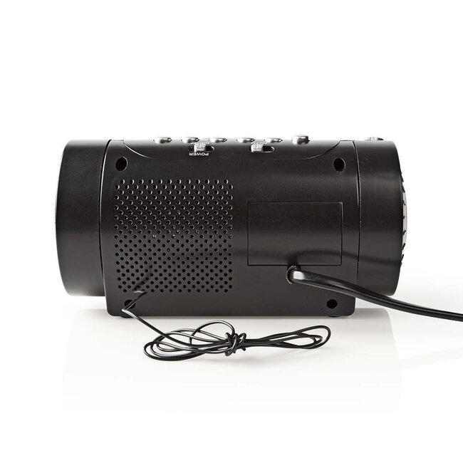 Nedis Digitaler Radiowecker | Zeitprojektion | AM/FM | Schwarz