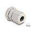 Kabelverschraubung M16 5-10 mm IP68 Grau 10 Stück
