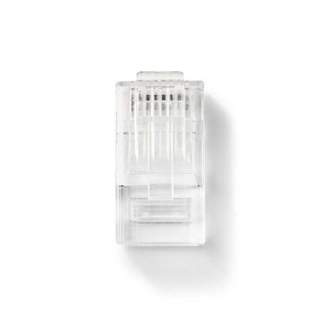 Nedis RJ45 Crimp-Steckverbinder mit Durchsteckmontage | UTP | CAT5e | Massivleiter | 10 Stück