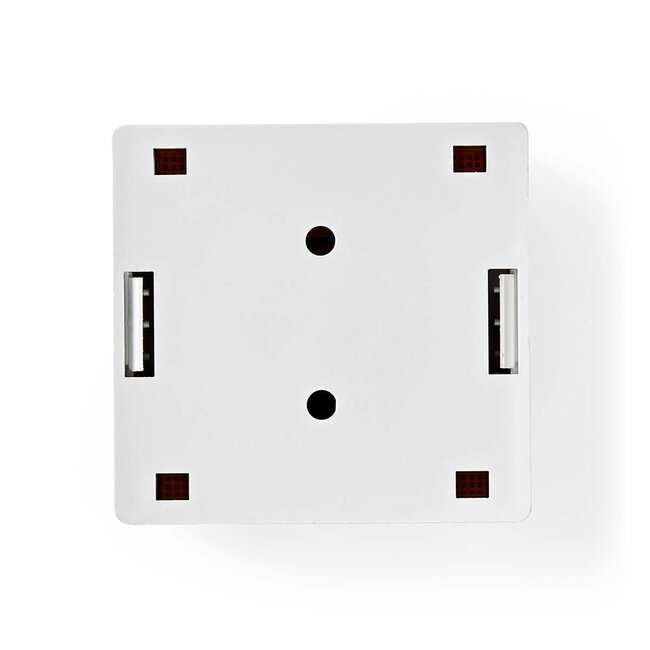 Nedis Netzwerk-Ausgangsdose | CAT6 | UTP | 2x RJ45 | Weiß