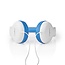 Nedis On-Ear Kinderkopfhörer | Blau/Weiß | 1,2 m