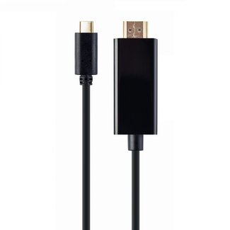 Cablexpert USB-C auf HDMI 4K 30Hz Kabel | Schwarz | 2 Meter