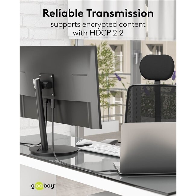 Goobay USB-C auf HDMI 4K 60Hz Kabel | 1 Meter