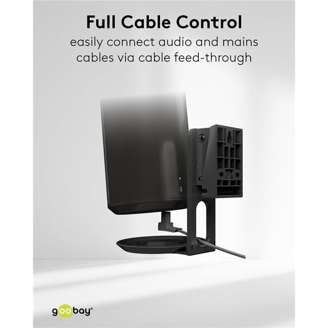 Goobay Wandhalterung Set für Sonos Era 100 | Full Motion | Schwarz