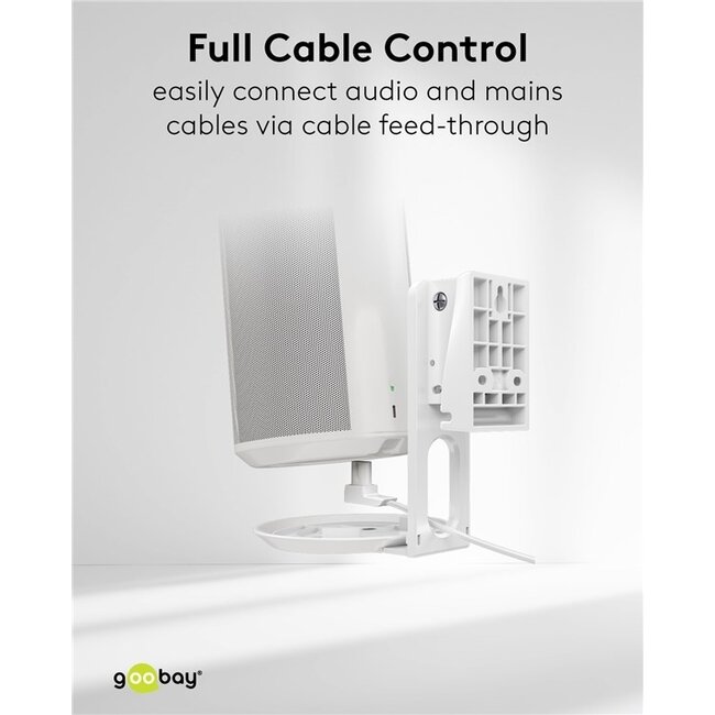 Goobay Wandhalterung Set für Sonos Era 100 | Full Motion | Weiß
