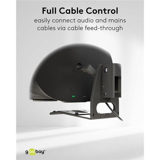 Goobay Wandhalterung Set für Sonos Era 300 | Full Motion | Schwarz