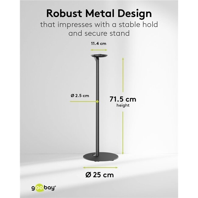 Goobay Stativ-Set für Sonos Era 100 | Schwarz