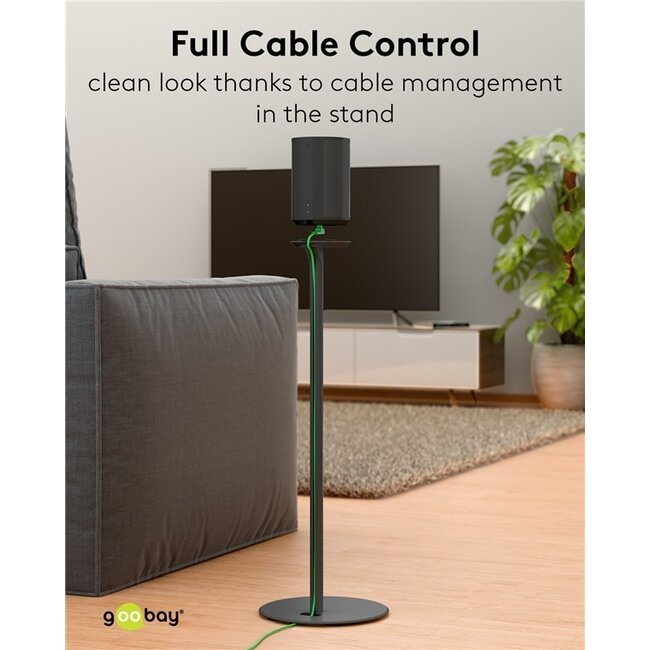 Goobay Stativ-Set für Sonos Era 100 | Schwarz