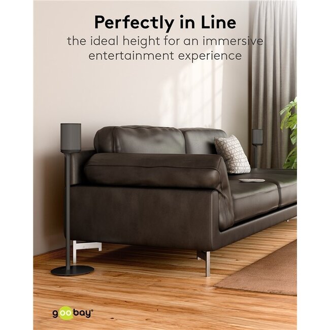 Goobay Stativ-Set für Sonos Era 100 | Schwarz