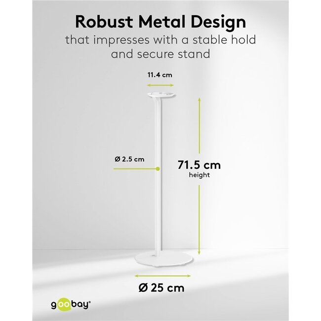 Goobay Stativ-Set für Sonos Era 100 | Weiß