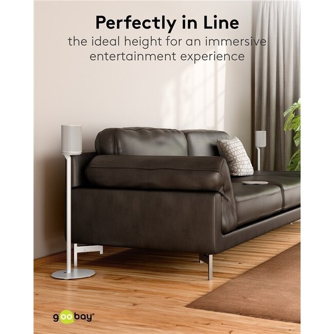 Goobay Stativ-Set für Sonos Era 100 | Weiß