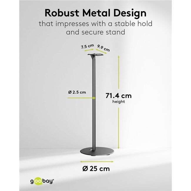 Goobay Stativ-Set für Sonos Era 300 | Schwarz