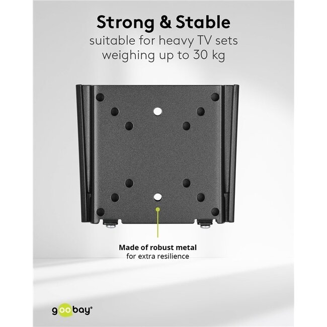 Goobay Caravan-Wandhalterung für Bildschirme bis 27 Zoll | fest