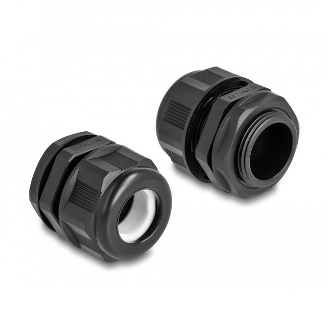Kabelverschraubung M25 13-18 mm EX IP68 Schwarz 2 Stück