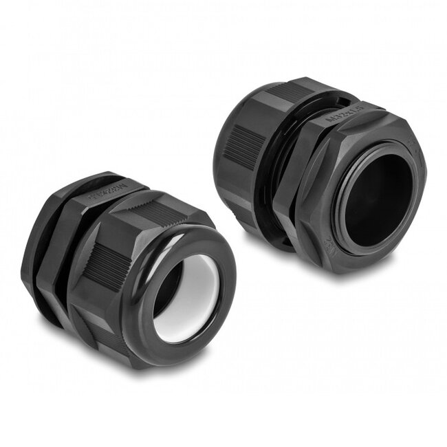 Kabelverschraubung M32 18-25 mm EX IP68 Schwarz 2 Stück
