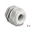 Kabelverschraubung M32 18-25 mm EX IP68 Grau 2 Stück