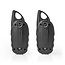 Nedis Walkie Talkie Set | 2 Handgeräte | Bis 3 km Reichweite