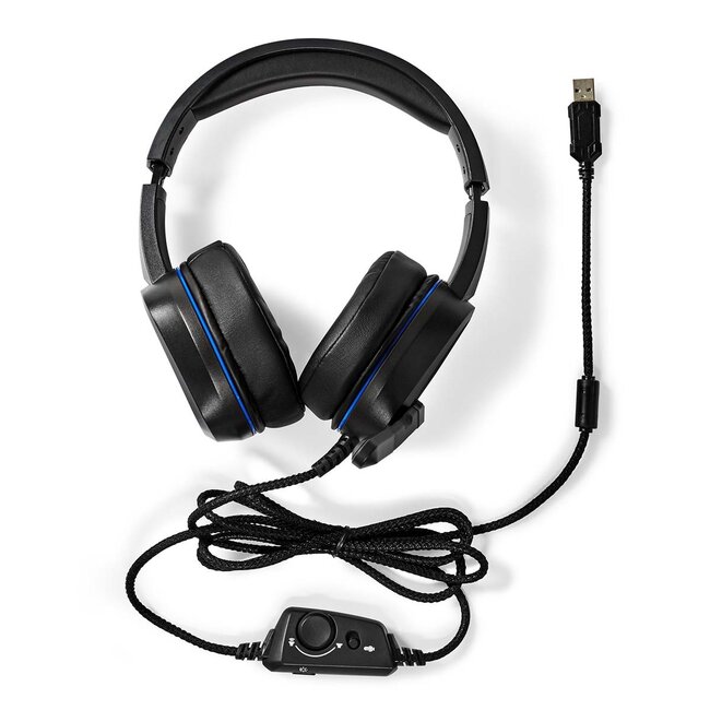 Nedis Gaming Over-Ear PC-Headset | Surround Sound | LED | USB-A | 2,1 m
