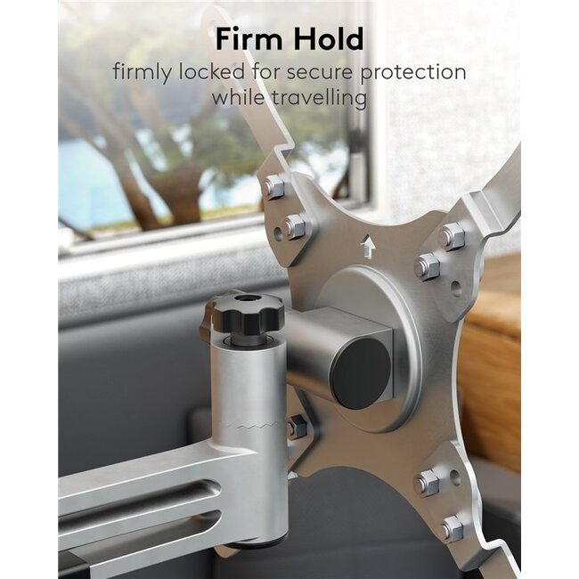 Goobay Wohnwagen-Wandhalterung für Bildschirme bis 43 Zoll | Full Motion | 2 Drehpunkte