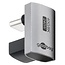 Goobay USB-C Winkeladapter | USB4 40 Gbps | PD 240W | 8K 60Hz | Aluminium