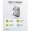 Goobay USB-C Adapter (m-m) | Winkelstecker (U-Bogen) | USB4 40 Gbps | PD 240W | 8K 60Hz | Aluminium