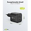 Goobay Nano USB-Ladegerät | 2x USB-C PD | GaN | 35W | Schwarz