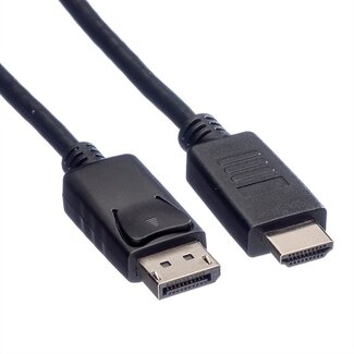 S-Impuls DisplayPort-auf-HDMI Kabel | 4K 30Hz | Schwarz | 7,5 Meter