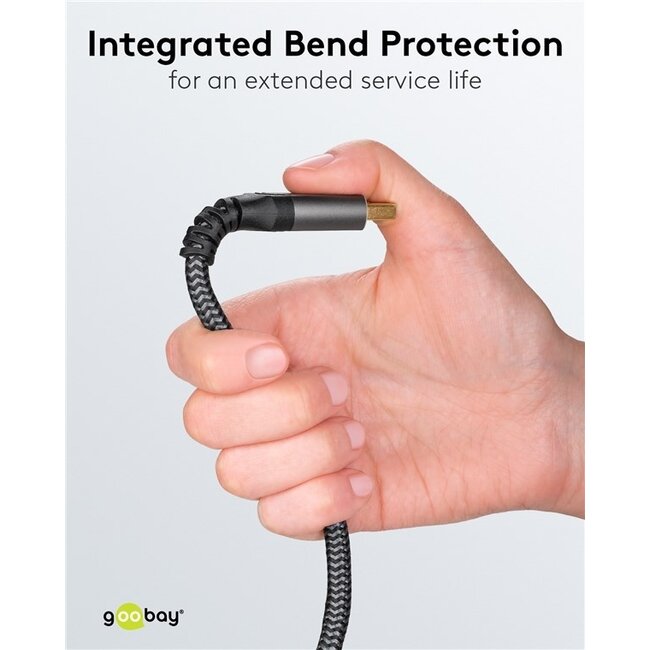 Goobay Plus DisplayPort Kabel | DP2.1a (10K 60Hz) | UHBR13.5 (54Gbit/s) | 1 Meter