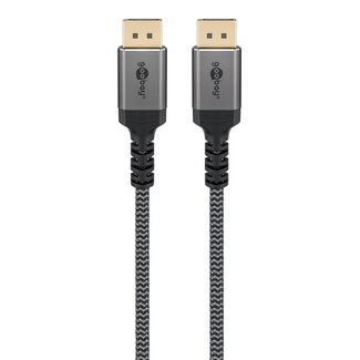 Goobay Goobay Plus DisplayPort Kabel | DP2.1a (16K 60Hz) | UHBR20 (80Gbit/s) | 2 Meter