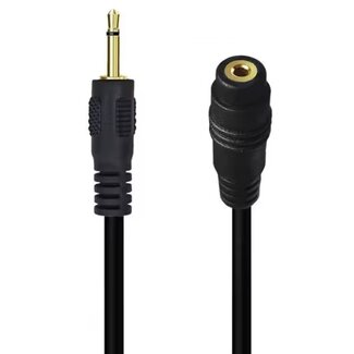 Universal 2,5mm Mono Klinkenverlängerung | vergoldet | 0,20 m