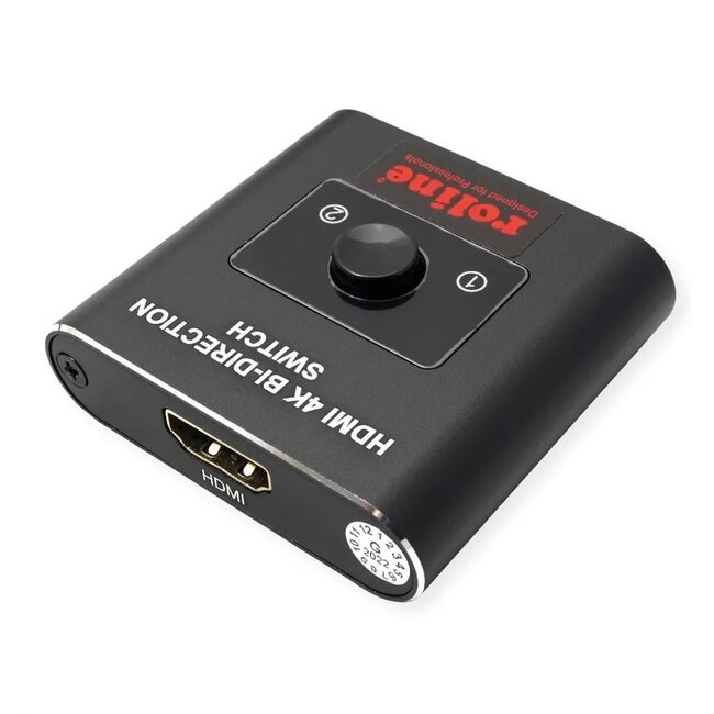 Roline HDMI Umschalter | 2 zu 1 / 1 zu 2 | bidirektional | HDMI2.0 (4K 60Hz + HDR)