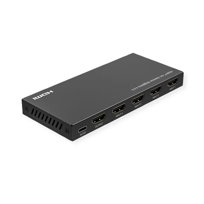 Roline HDMI Umschalter | 4 auf 1 | HDMI 2.1 (8K 60Hz + HDR)