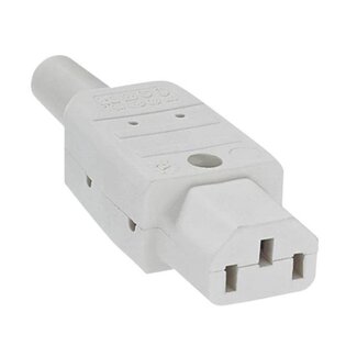 Bachmann Bachmann C13 Stromstecker gerade grau